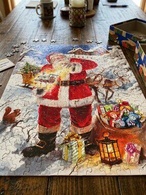 Springbok Christmas Magic Santa 350 Piece Jigsaw Puzzle Complete
